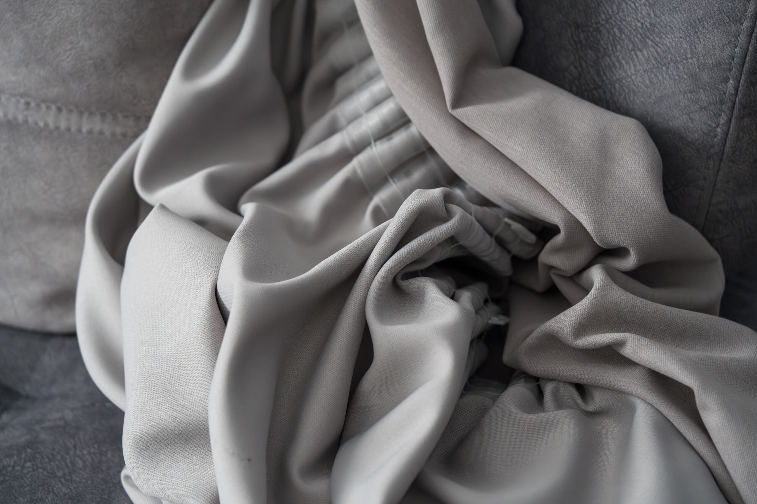 Parure satin uni et rayé - Image 5